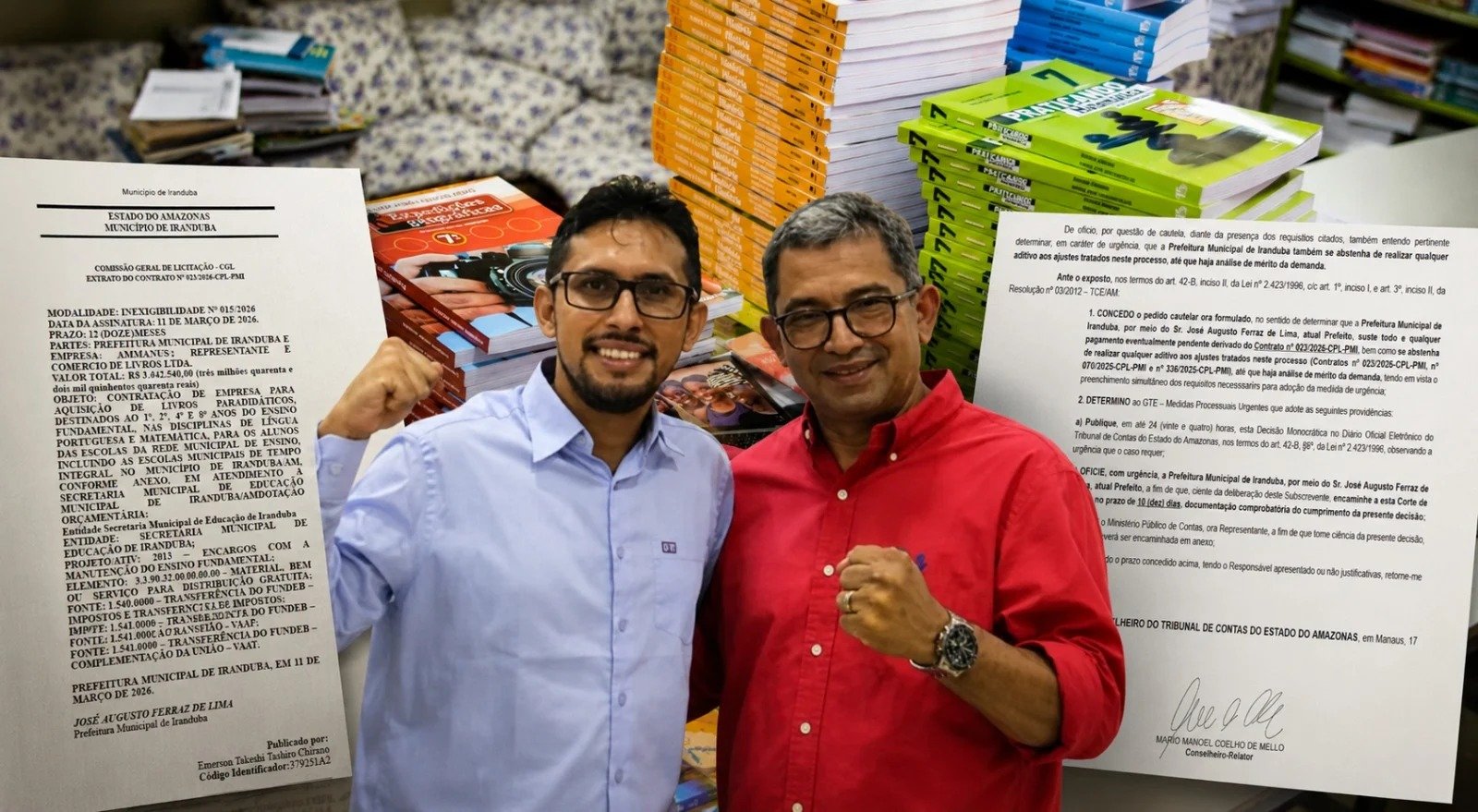 TCE-AM apura contrato de livros e Prefeitura de Iranduba é questionada